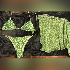 Women’s Neon Bathing Suit Set